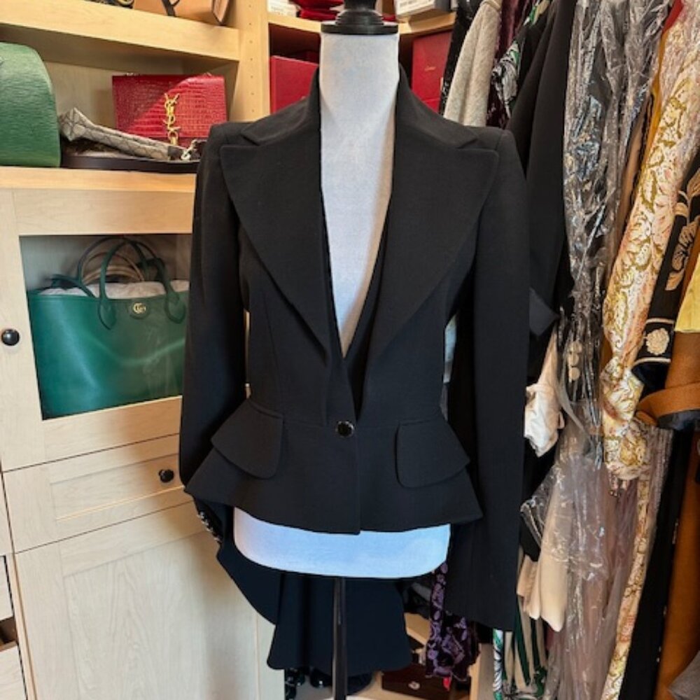 Alexander McQueen Virgin Wool Size 40 Blazer